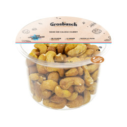 NOIX DE CAJOU CURRY ETIQUETAGE ALLEMAND GROSBUSCH 6X200G